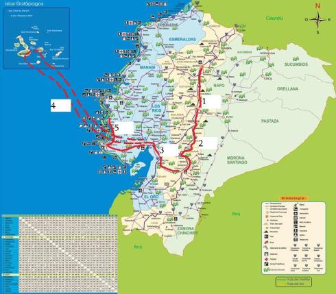 Posible itinerario, para 20 a 25 días mínimo....o lo que os pida el cuerpo y permita el presupuesto